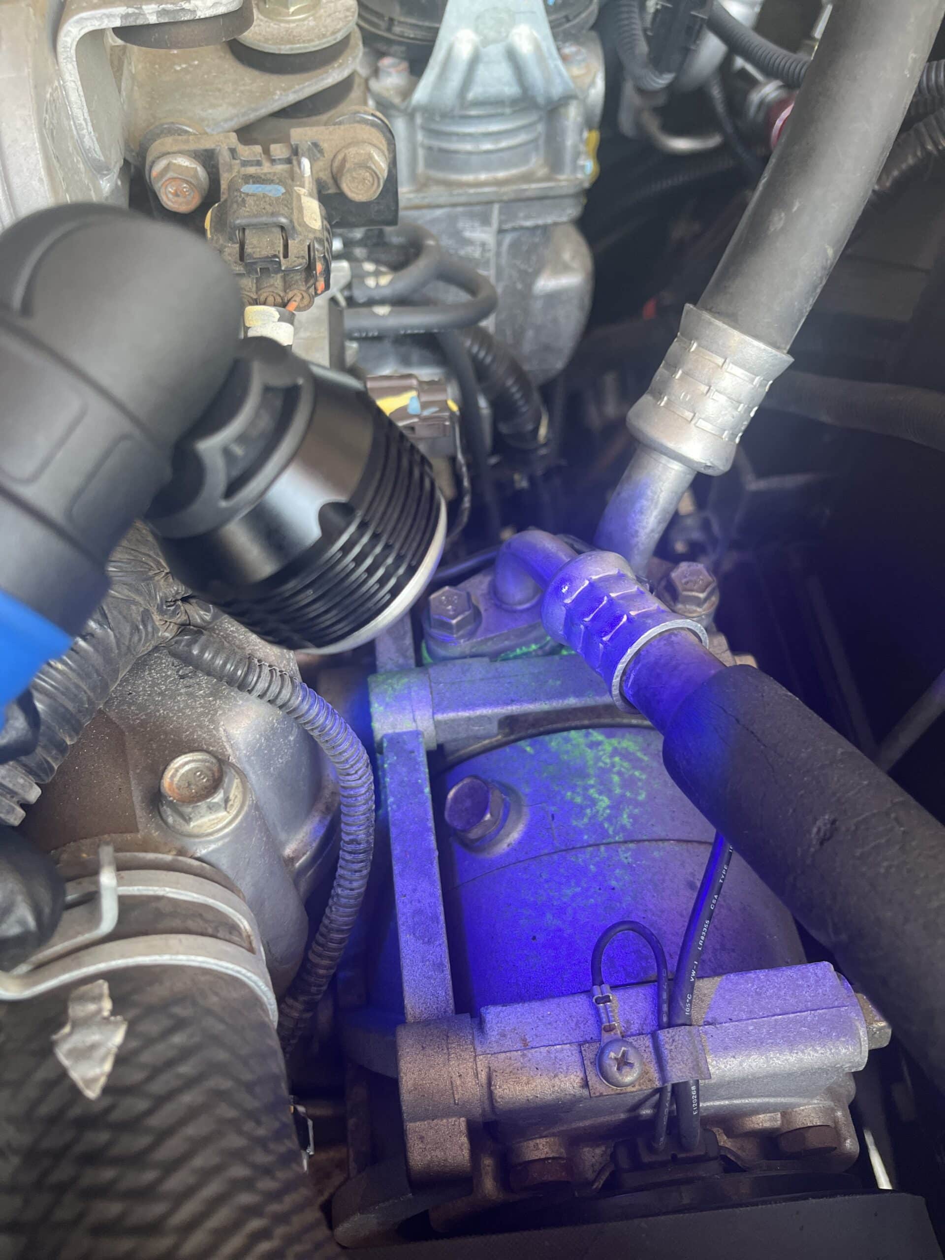 Why is my car AC leaking scaled